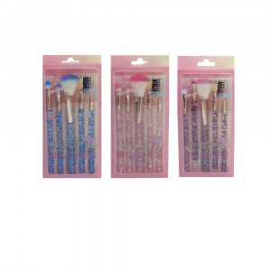 SET DE BROCHAS X5 ESCARCHADAS SZ-1299/DK-SZ-240 (PQTX12)