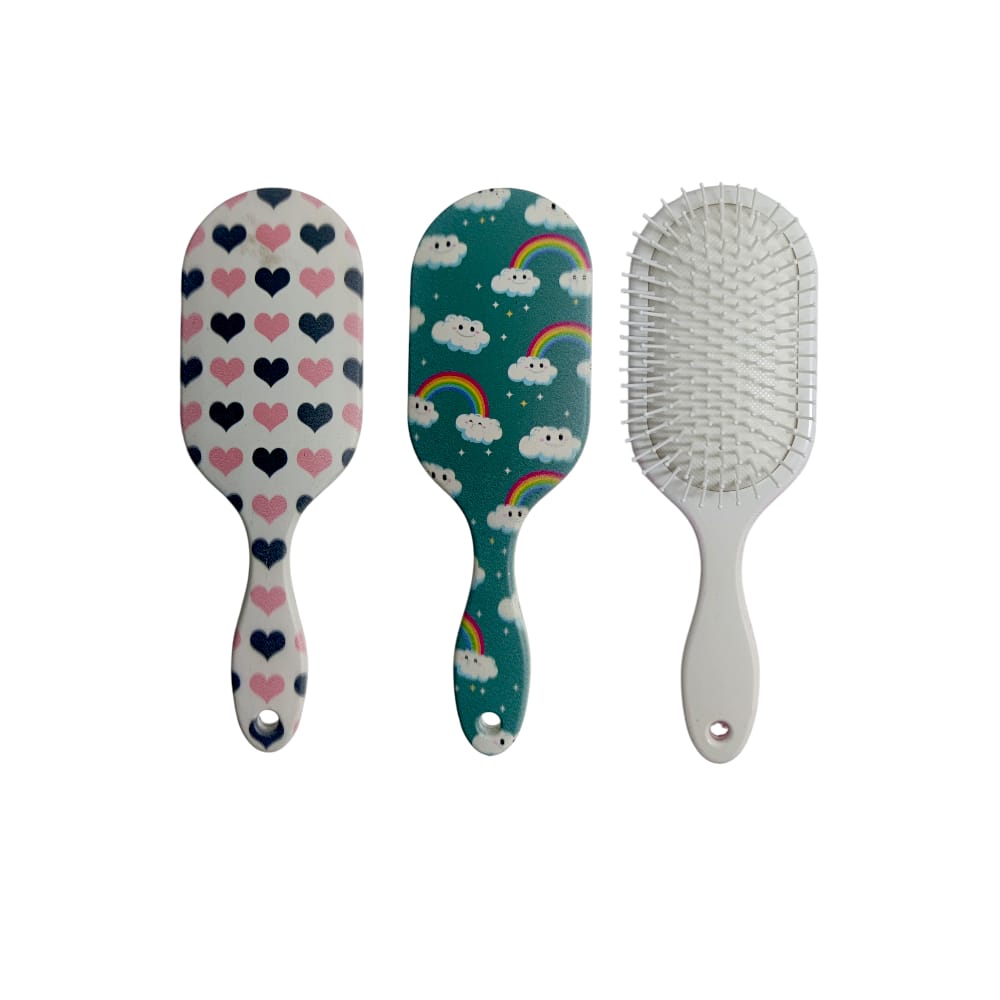 CEPILLO OVALADO ESTAMPADO ESTRELLA BMR-6311-14