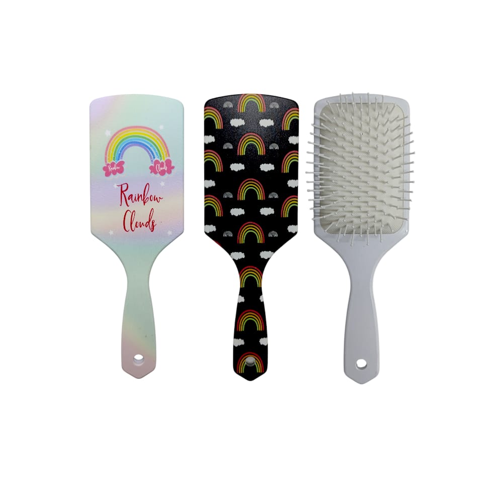 CEPILLO CUADRADO ESTAMPADO ARCOIRIS BMR-6312-15