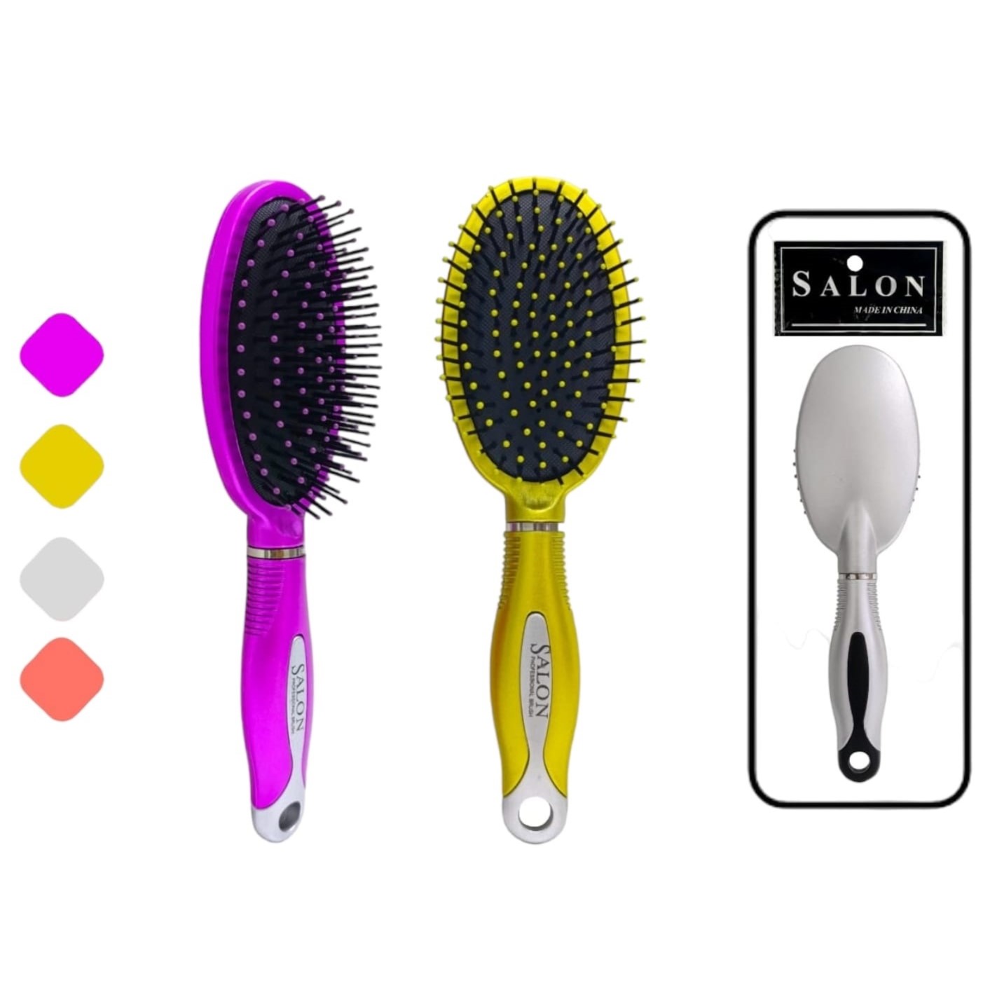 CEPILLO CABELLO METALIZADO SALON OVALADO BMR085 (CJX12)