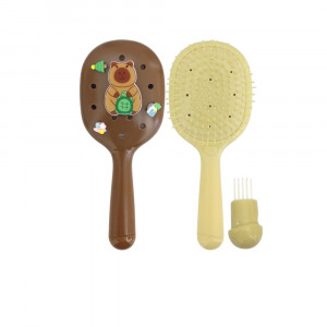 CEPILLO OVALADO ESTAMPADO CAPIBARA DK-3717 (PQTX12)