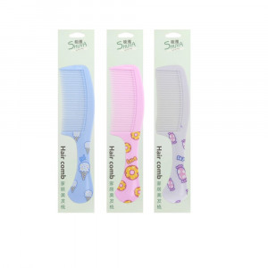 PEINETA COLORES PASTEL ESTAMPADA DK-3728  (PQTX12)