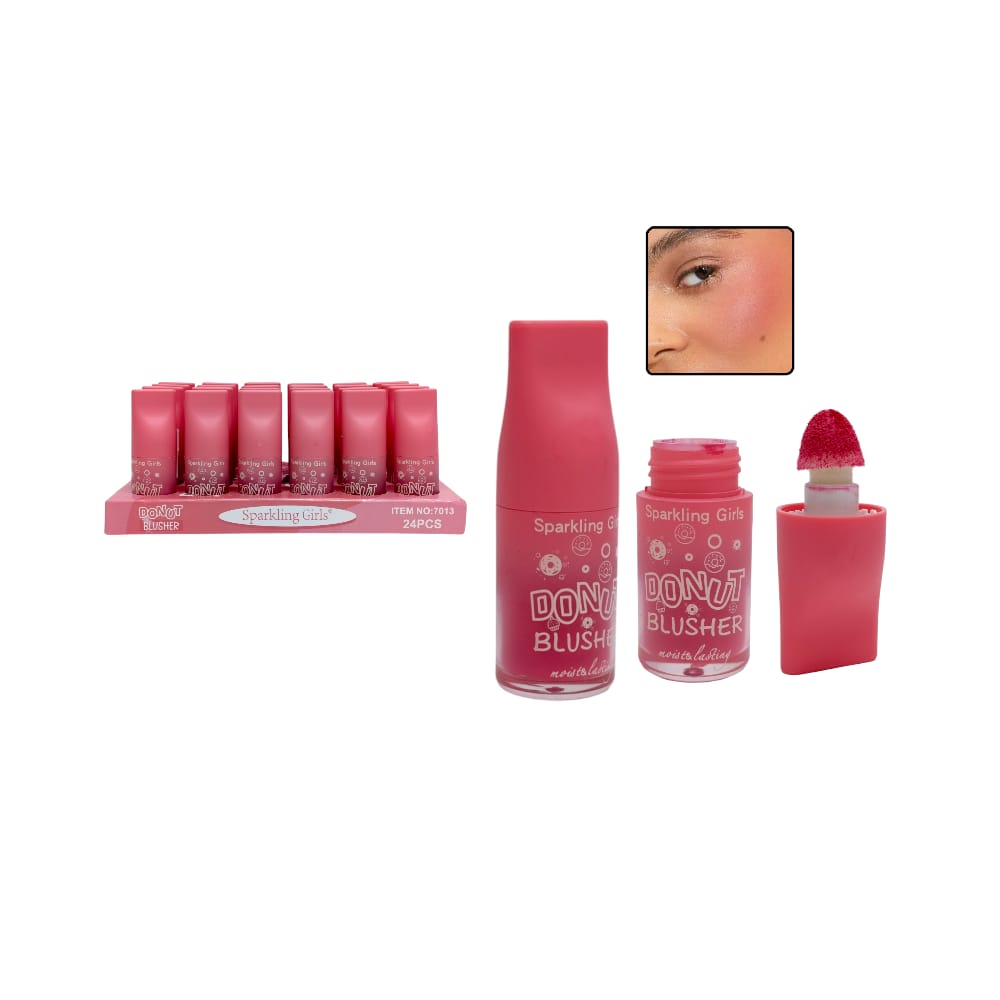 RUBOR LIQUIDO+APLICADOR DONUT 7013 (CJX24)