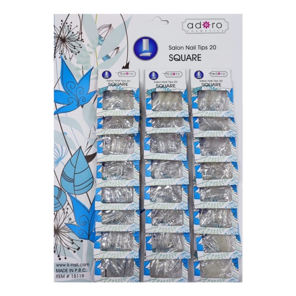 UÑA ADORO TRANSPARENTE SQUARE DK-15119T (CRTX24)