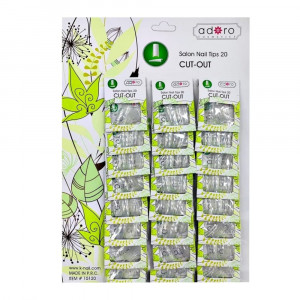 UÑA ADORO CUT-OUT TRANSPARENTE DK-15120T (CRTX24)