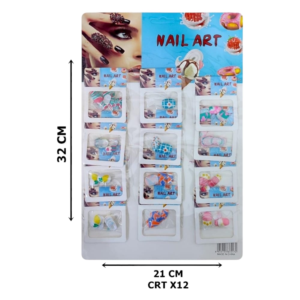 UÑA DECORADA NAIL ART  DK441-10 (CRTX12)