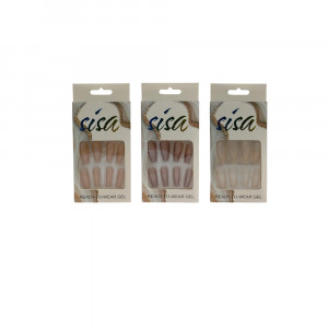 SET UÑA POSTIZA EFECTO OJO DE GATO YS-5668 (PQTX12)