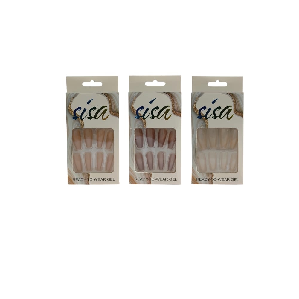 SET UÑA POSTIZA EFECTO OJO DE GATO YS-5668 (PQTX12)