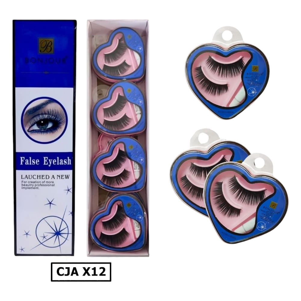 PESTAÑA CORAZON AZUL DK-2219-AZ/GCO-003/004 (CJX12)