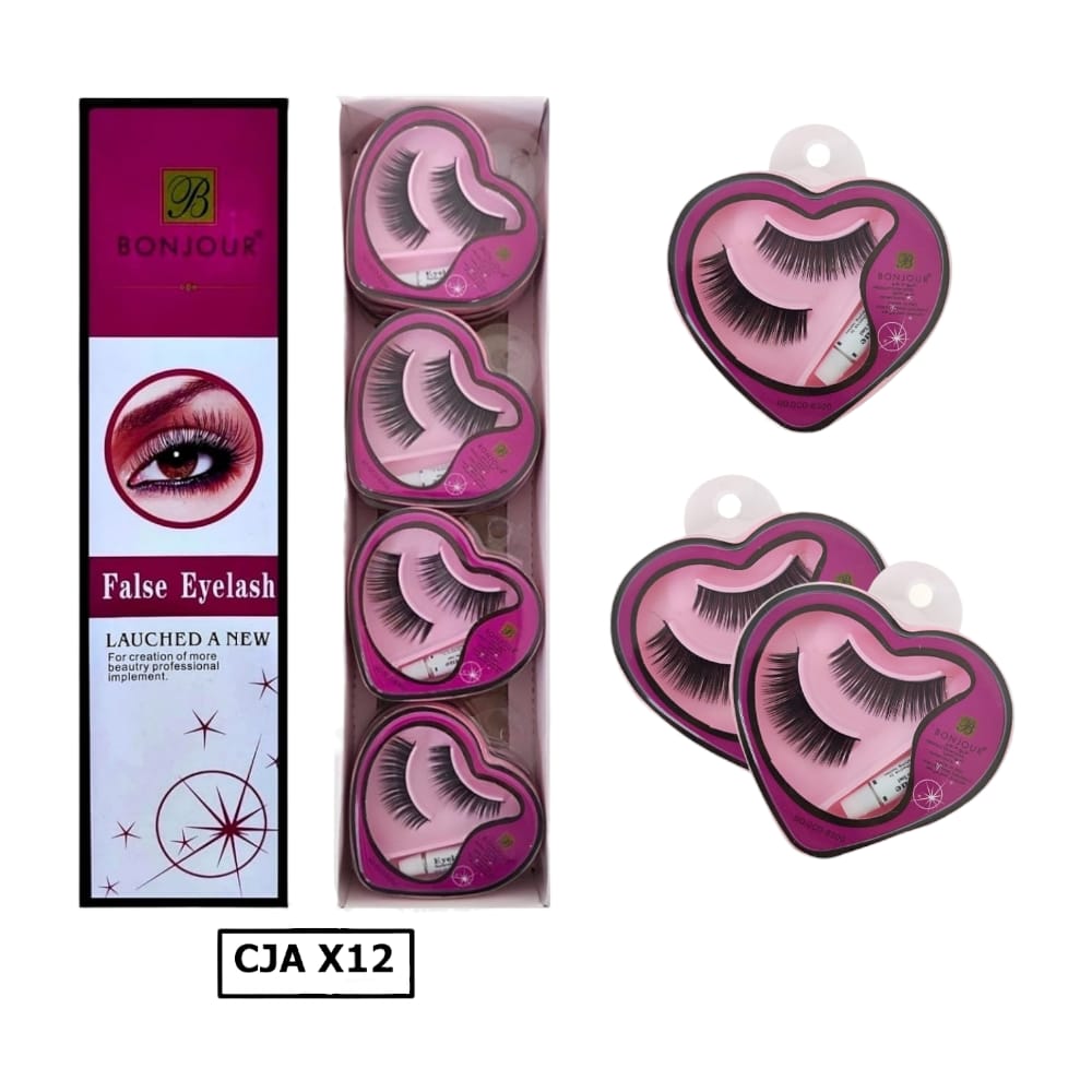 PESTAÑA CORAZON FUCSIA DK-2219-F/GCO-003/005 (CJX12)