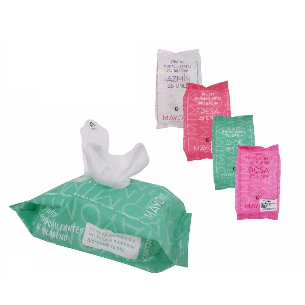 PAÑITOS DESMAQUILLANTES CON COLAGENO BMR-2979