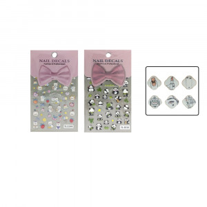 SET STICKER SURTIDO PARA UÑAS DK-3441 (PQTX12)