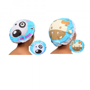 GORRO BAÑO ESTAMPADO ANIMALITOS DK-3743 (PQTX12)