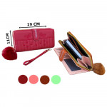 BILLETERA DAMA ESTAMPADA MOÑO + POMPOM DK819-9