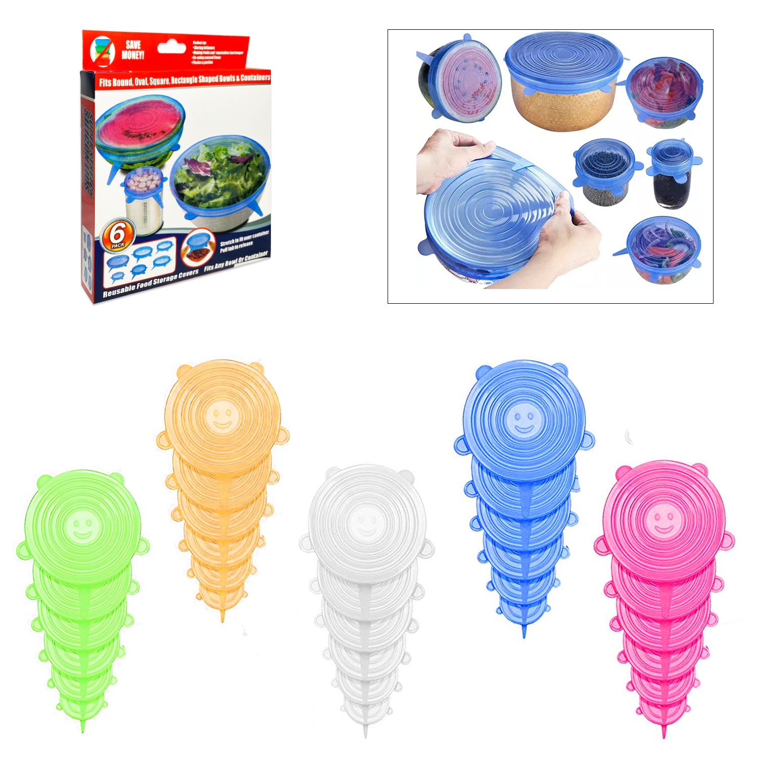 TAPA SILICONA PARA RECIPIENTE X6