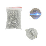 ESFERA MINI CON LUZ LED BLANCA 1.4CM (PQTX100)