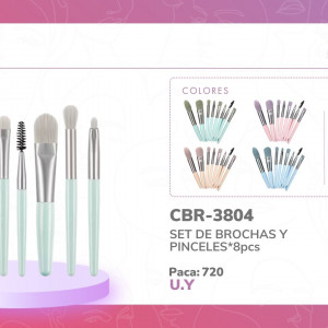 SET DE BROCHAS Y PINCELES*8pcs BMR-3804