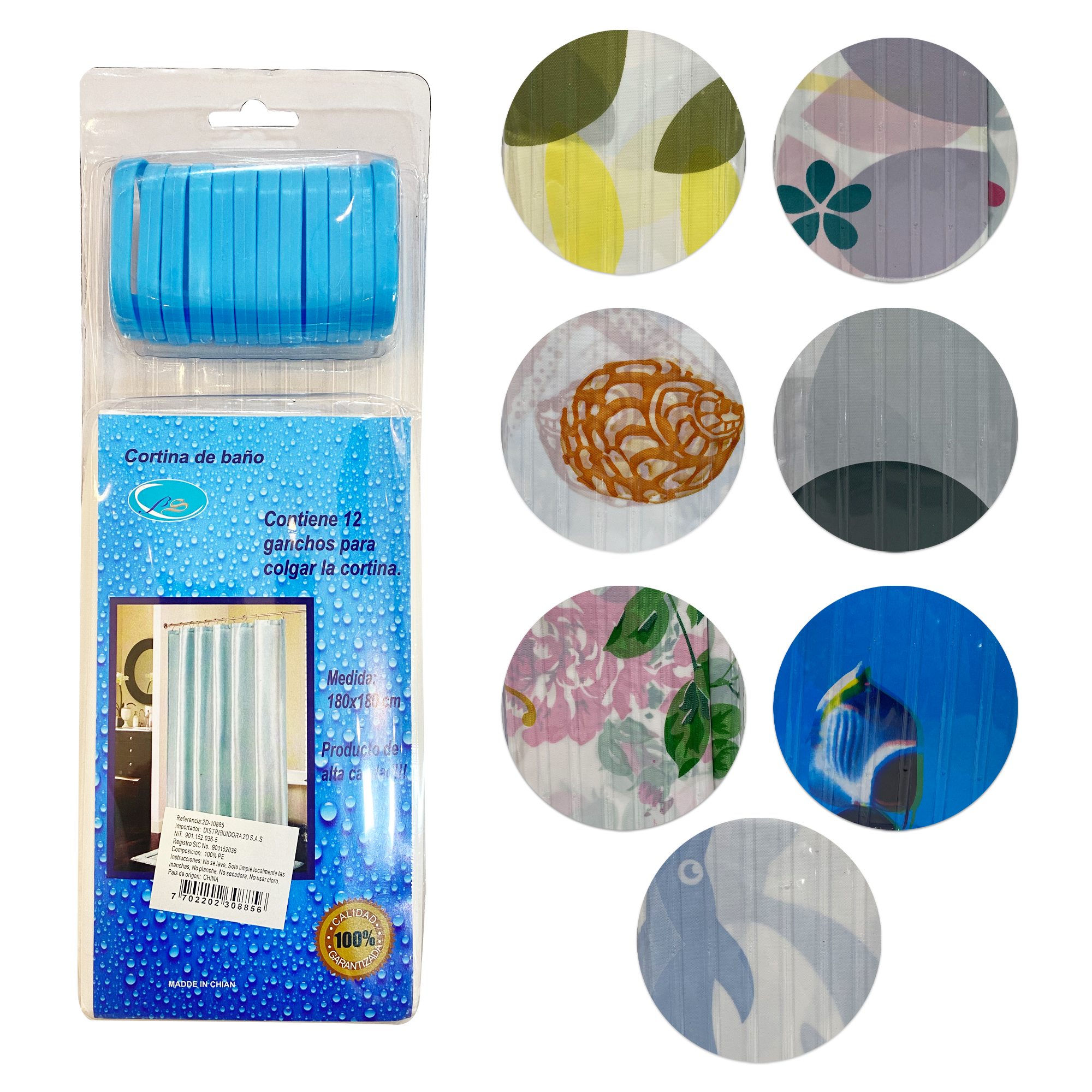 CORTINA BAÑO BLISTER 40G