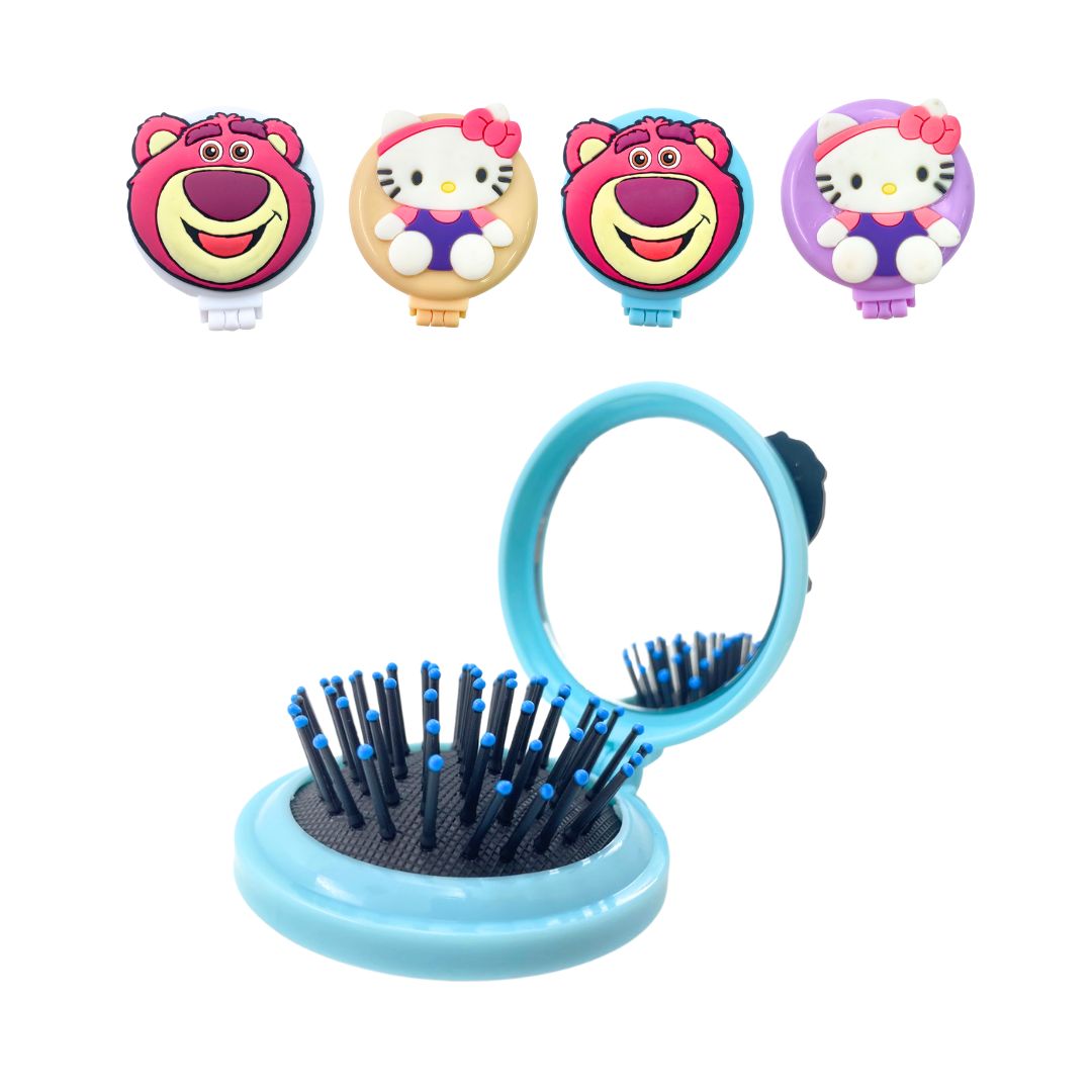 PEINE CON CEPILLO ESTAMPADO BMR-5276