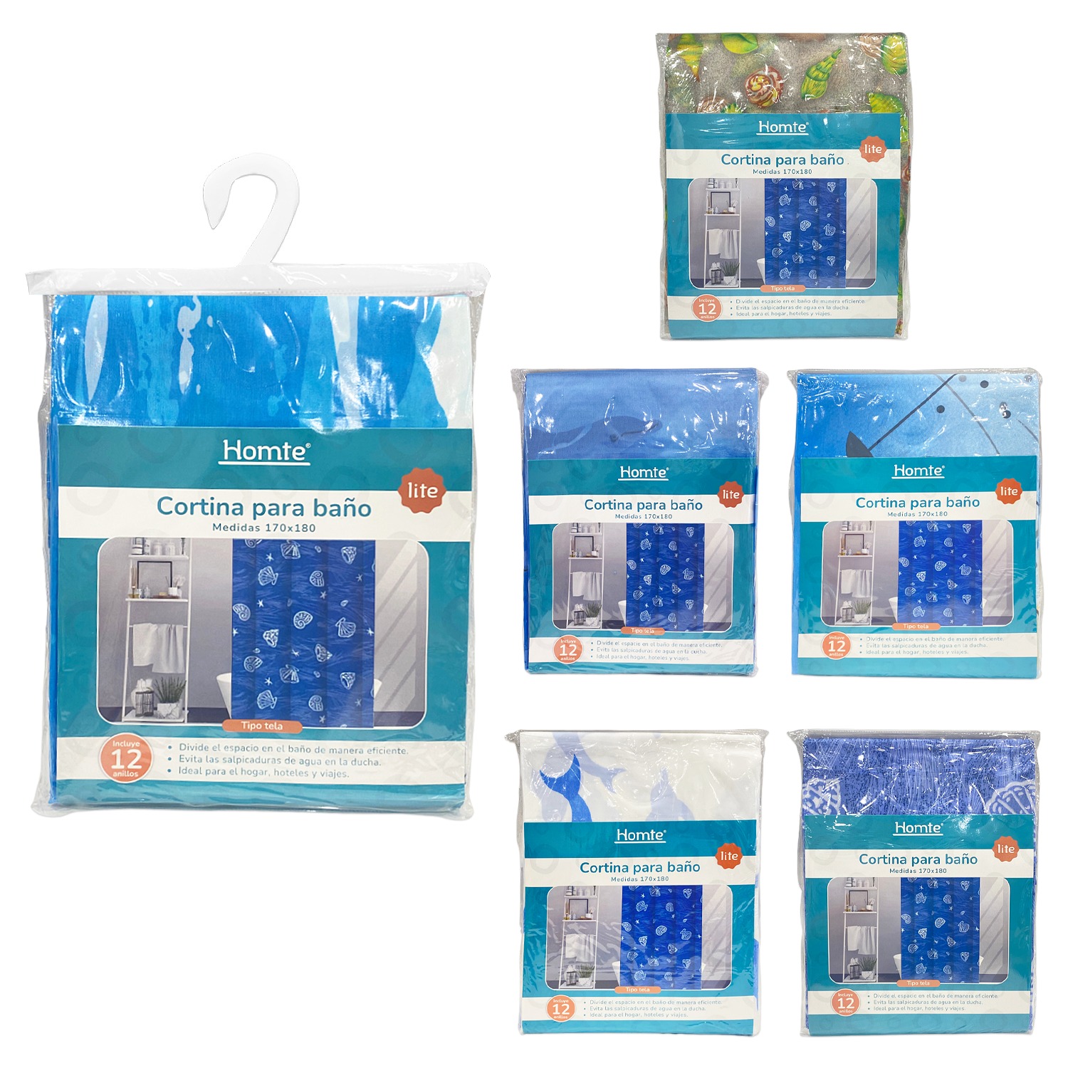 CORTINA DE BAÑO 170*180CM