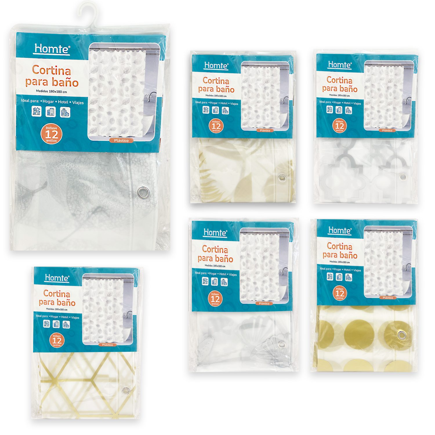 CORTINA DE BAÑO 180*180CM