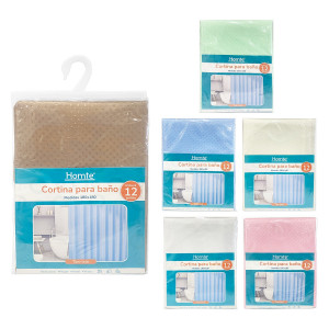 CORTINA DE BAÑO TIPO TELA 180*180CM