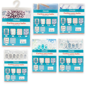 CORTINA DE BAÑO TIPO TELA 170*180CM