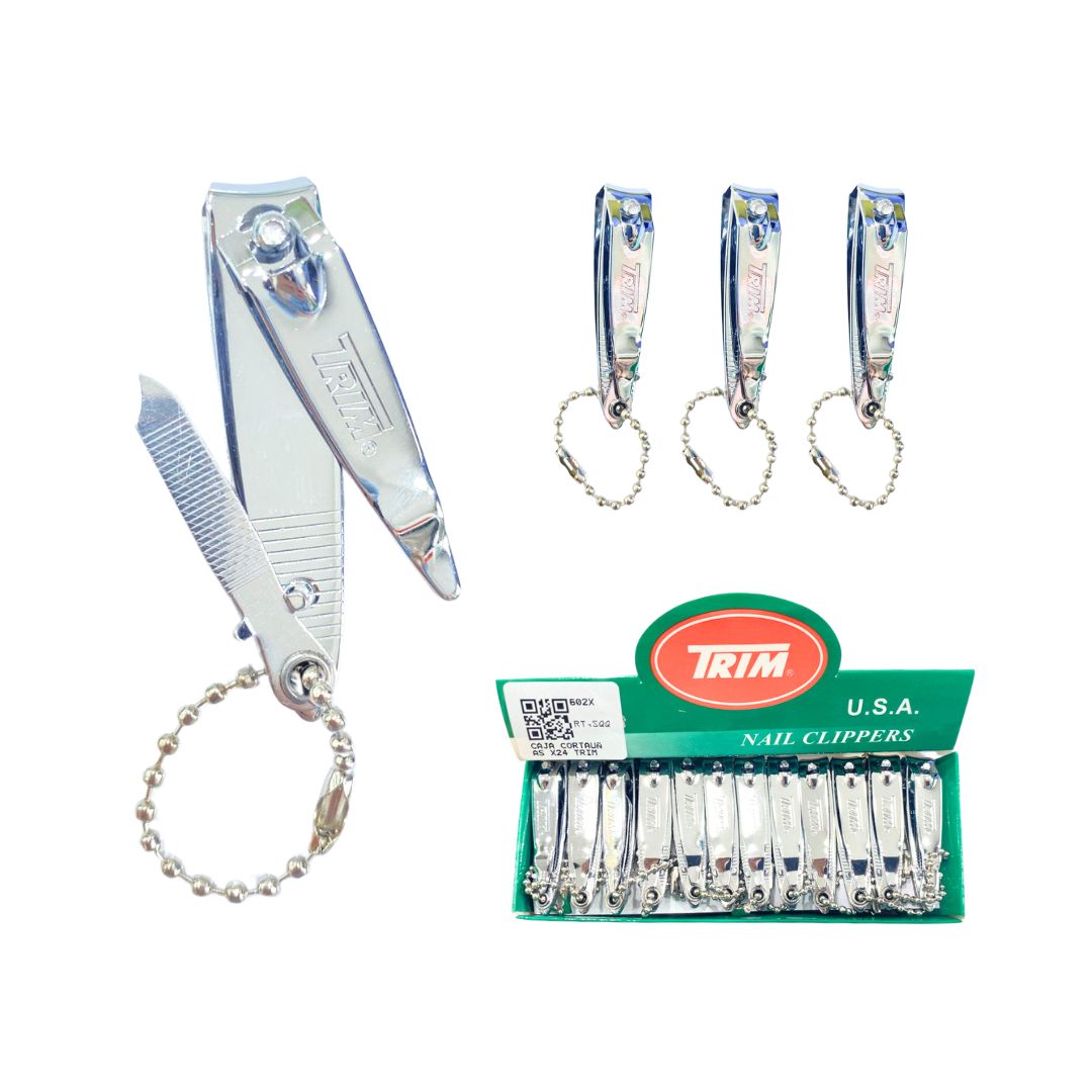 CAJA CORTAUÑAS X24 TRIM PLATEADO 602X