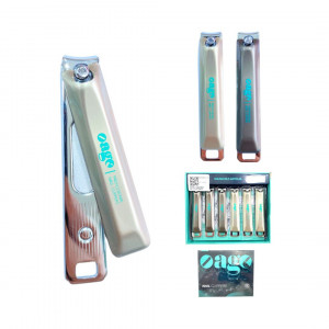 CAJA CORTAUÑAS PLATEADO OGT801-7