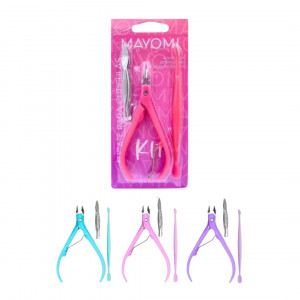 CORTACUTICULA MAYOMI CON ESPATULA Y DEPILADOR BMR-3630