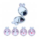 CAJA*12 ESPEJO LUJO DOBLE CARA OREJITAS ESTAMPADO BMR-4886