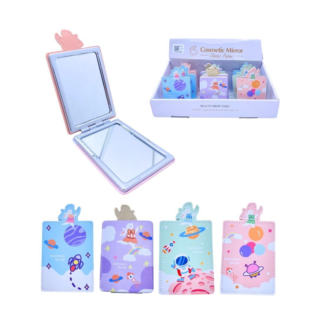 CAJA*12 ESPEJO LUJO DOBLE CARA ESTAMPADO BMR-5463