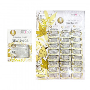 CARTON UÑA ADORO X24 NEW SALON TRANSPARENTE 15123T