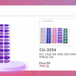 DZ. CAJA DE UÑA DECORADA PRESS ON BMR-3254