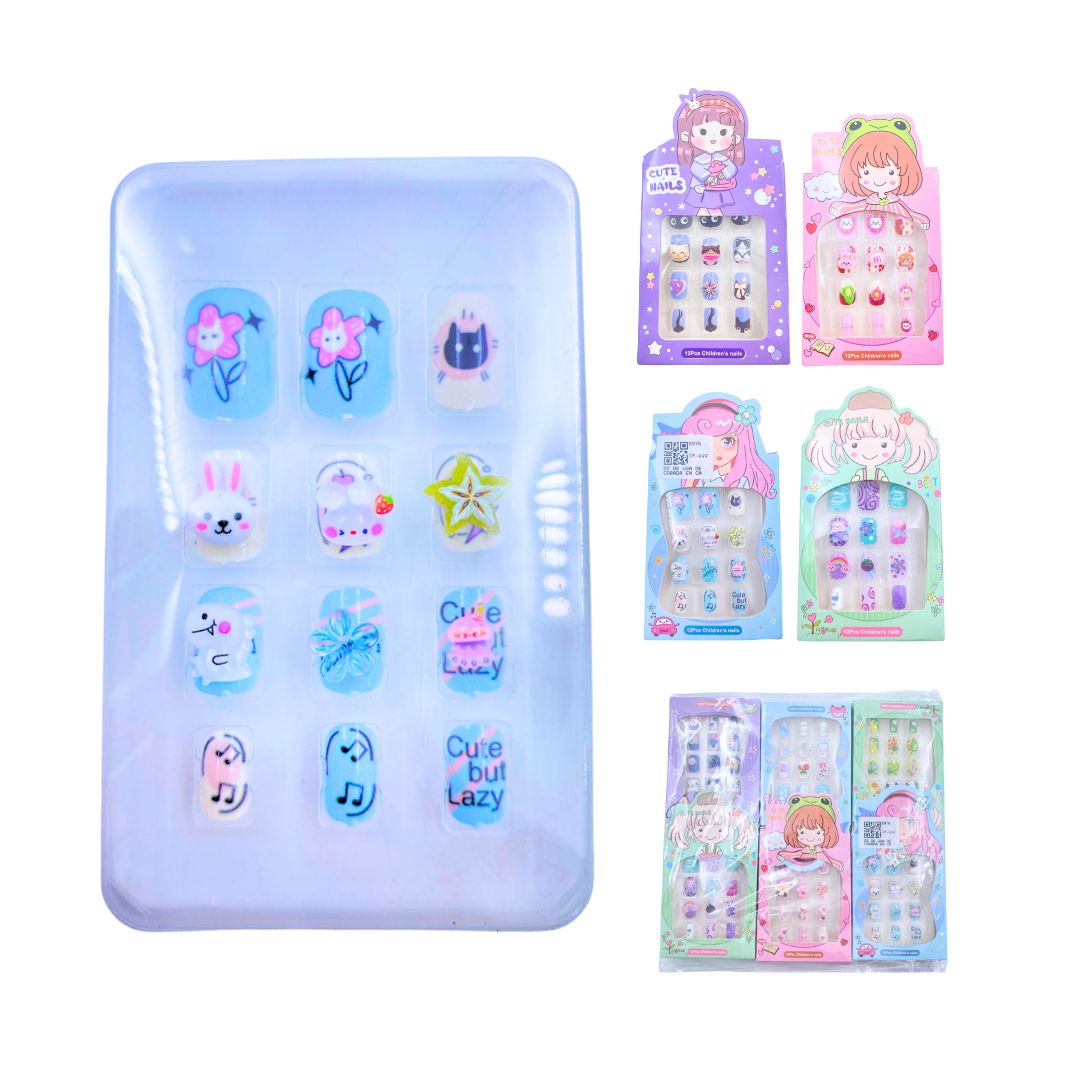 DZ DE UÑA DECORADA EN CAJA PARA NIÑA BMR-5976