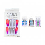 DZ. UÑA DECORADA EN CAJA CON APLIQUES H031