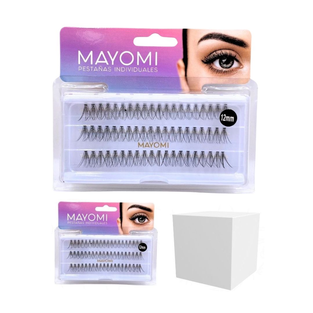 PESTAÑA INDIVIDUAL EFECTO RUSO 12MM MAYOMI BMR-2854-12