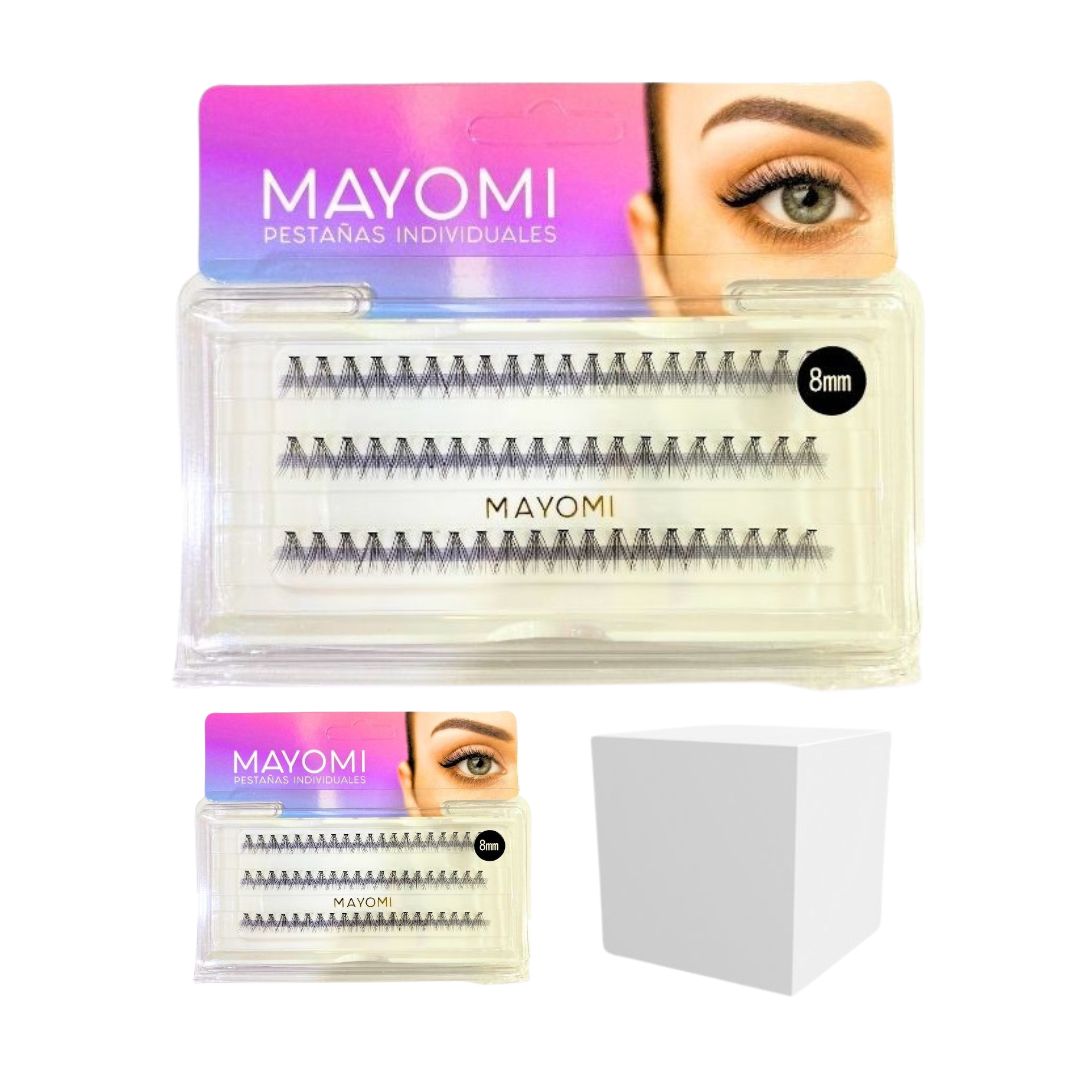PESTAÑA INDIVIDUAL EFECTO RUSO 8MM MAYOMI BMR-2854-8