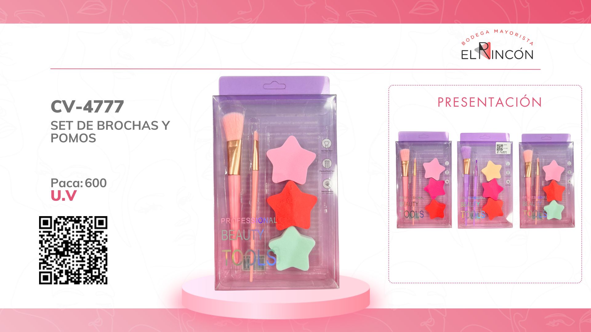 SET DE BROCHAS Y POMOS BMR-4777