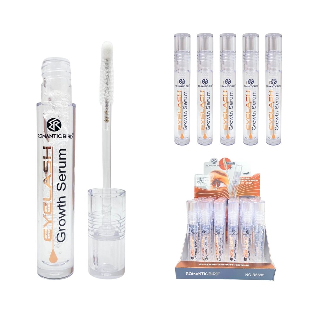 CAJA PESTAÑINA TRANSPARENTE ROMANTIC BIRD *24PCS R6685