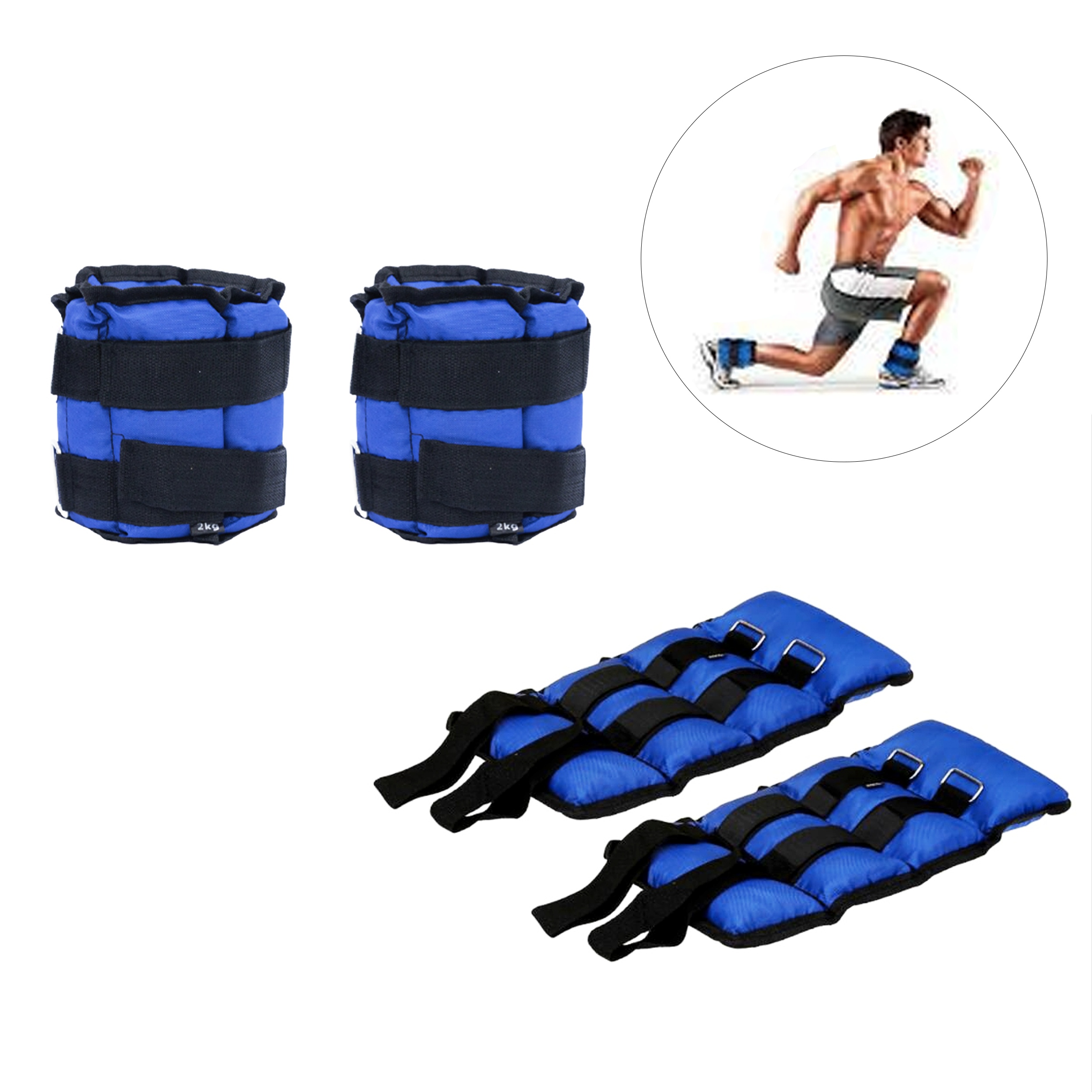 PAR DE PESA TOBILLERA 4KG