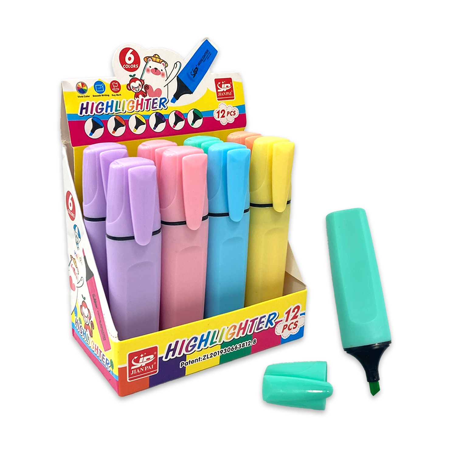 RESALTADOR COLOR PASTEL (CJX12)