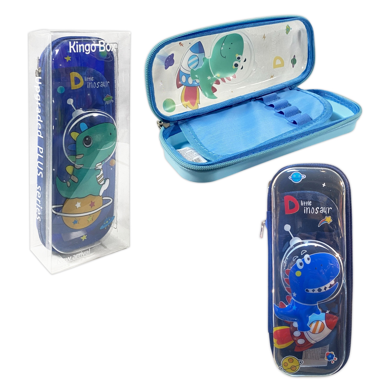 CARTUCHERA PLASTICA DINOSAURIO