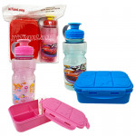 LONCHERA CON TERMO INFANTIL ESTAMPADO 600ML+450ML