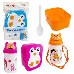 LONCHERA PINGÜINO CON TERMO ESTAMPADO