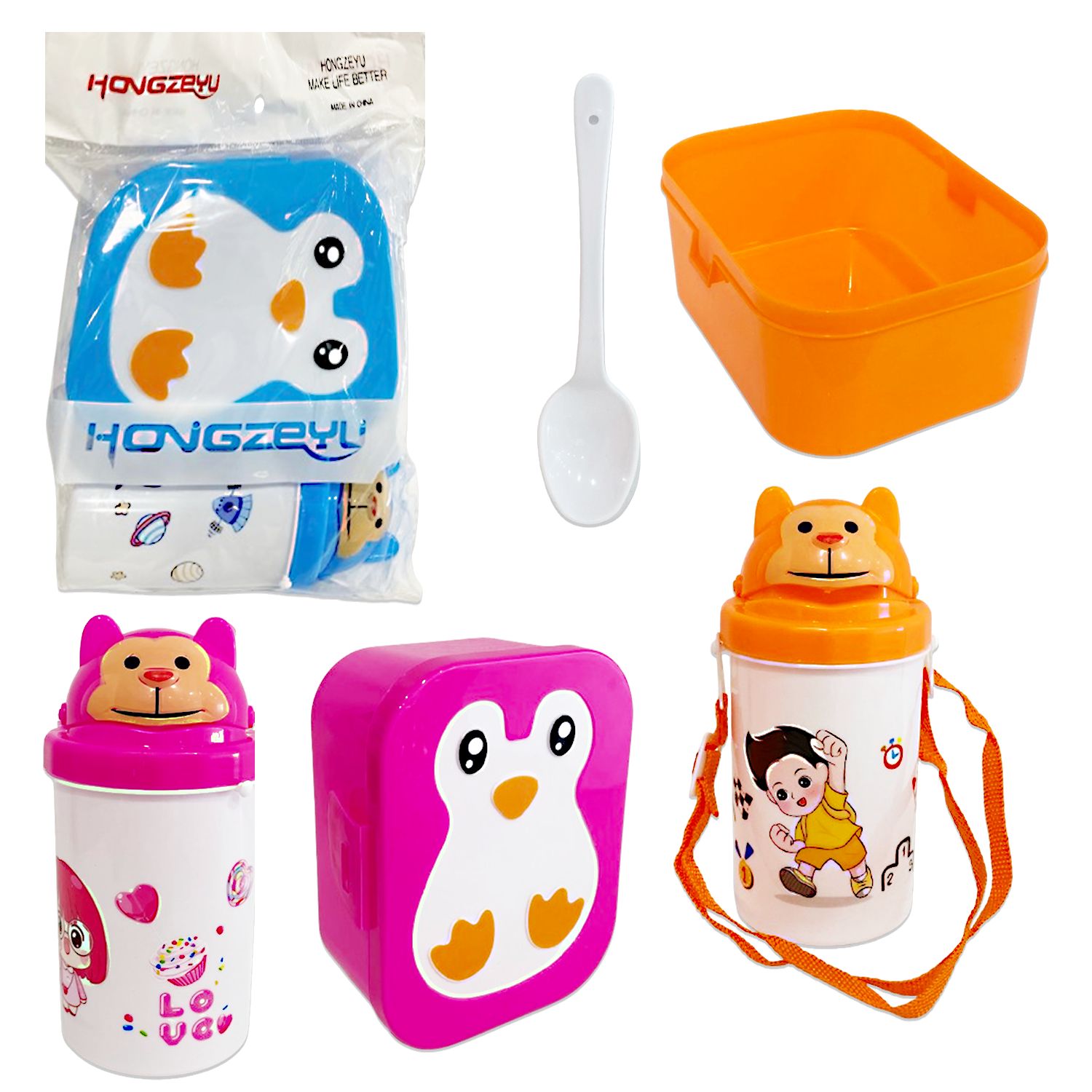 LONCHERA PINGÜINO CON TERMO ESTAMPADO