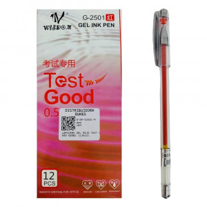 LAPICERO GEL ROJO TEST GOOD G2501 (CJX12)