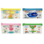 CARTUCHERA TRANSPARENTE ANIMALES (PQTX12)