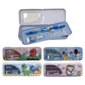 CARTUCHERA METALICA CON ACCESORIOS