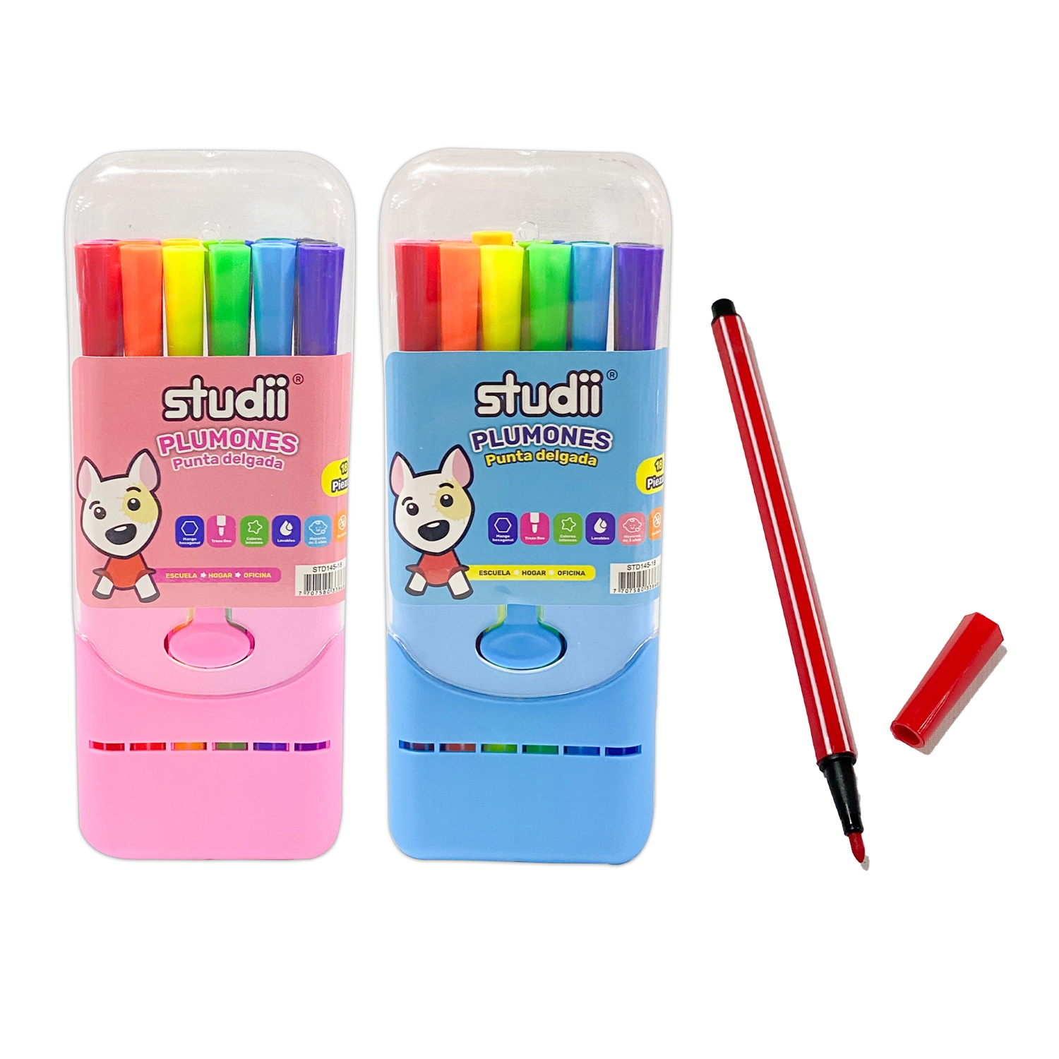 SET PLUMONES X18 EN BLISTER